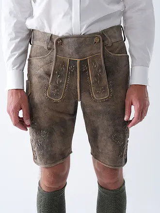 BECKERT | Lederhose FLACHAU | braun